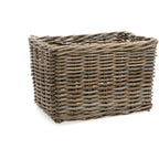 Newlooxs Rotan fietsmand New Brisbane Large 39 liter 46 x 33 x 26 cm grijs