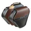 Selle monte grappa monte grappa dubbele tas 17,5l fashion skay zwart donkerbruin
