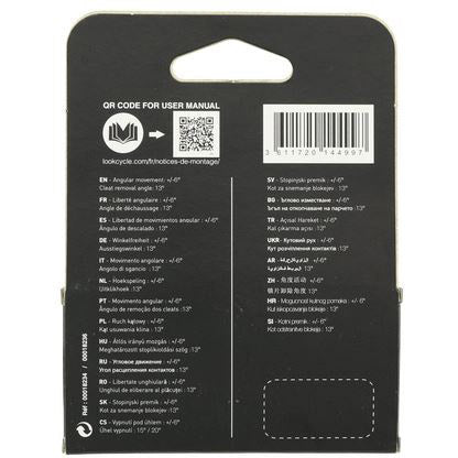 Look schoenplaatjes x-track mtb 6° grijs
