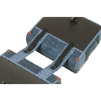 BASIL Dubbele fietstas boheme carry all 35 liter 37 x 15 x 37 cm - blauw