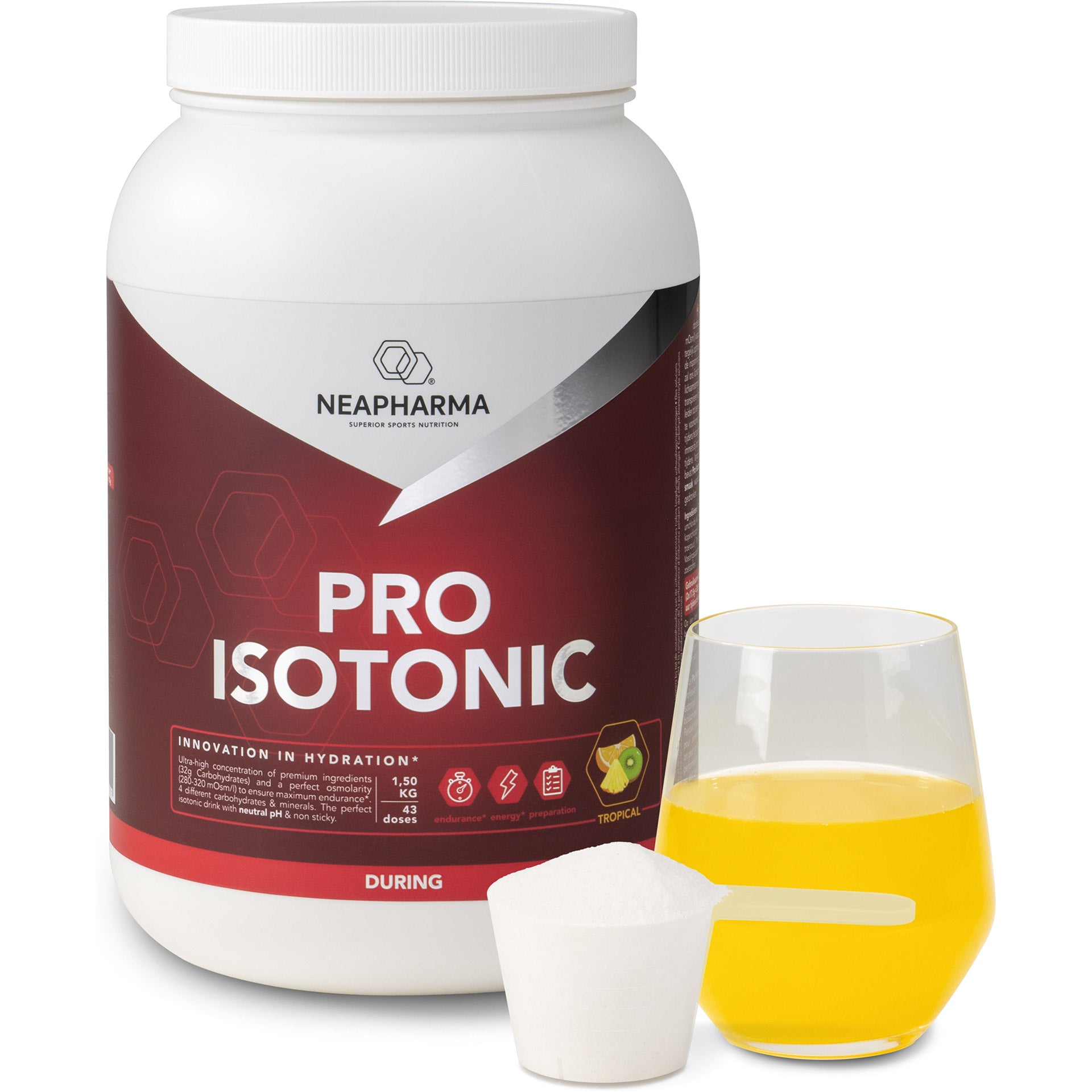 Neapharma Neapharma isotoon poeder Isotonic tropical pot 1,5kg