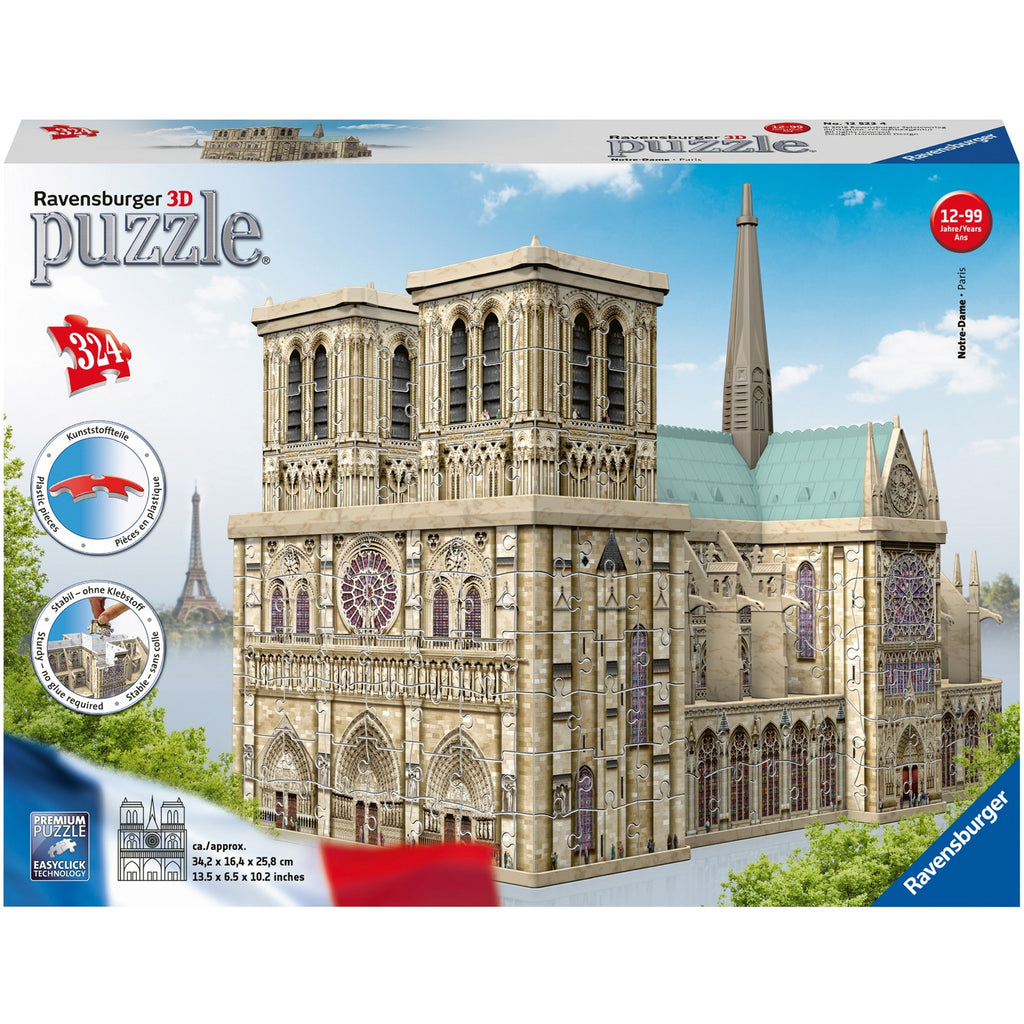 Ravensburger 3d puzzel notre dame parijs, 216st.