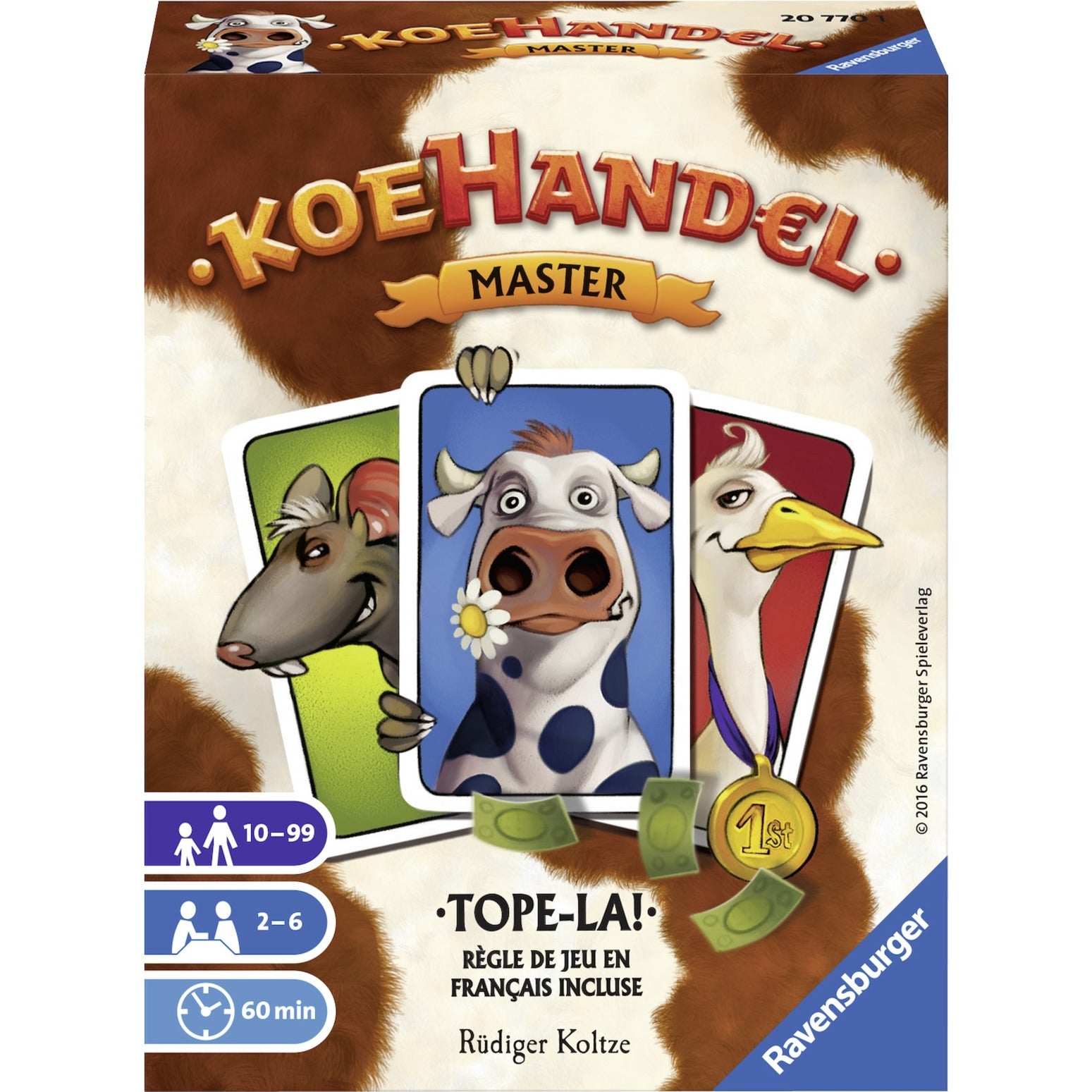 Ravensburger koehandel master kaartspel (nederlands, frans, 2 - 6 spelers, 60 minuten, vanaf 10 jaar)