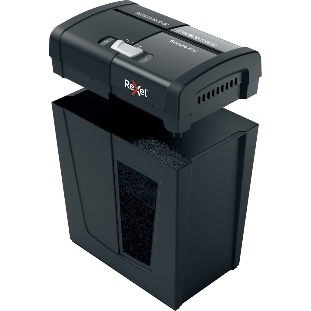 Rexel papiervernietiger secure x10 zwart