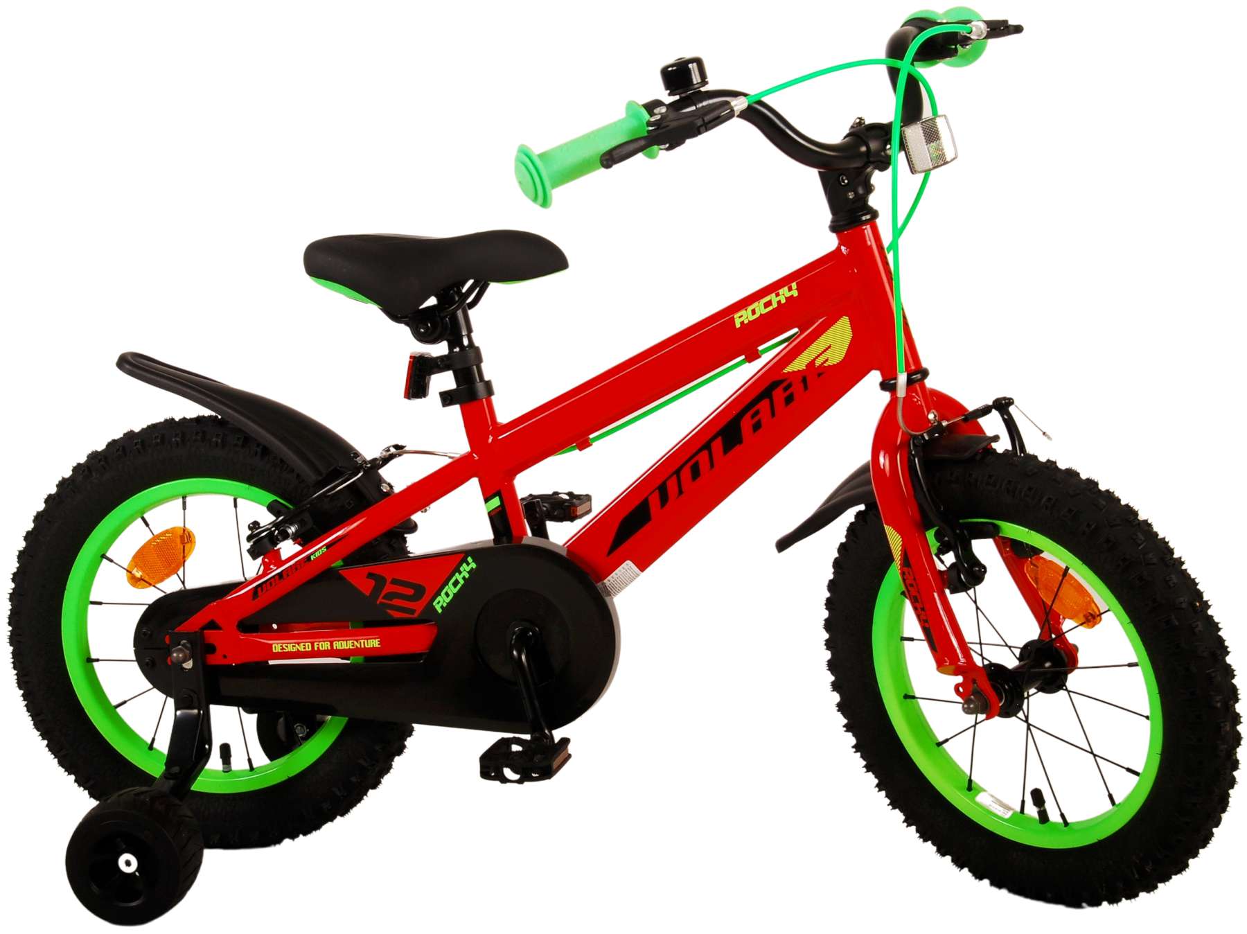 Volare Rocky Kinderfiets Jongens 14 inch Rood Twee handremmen