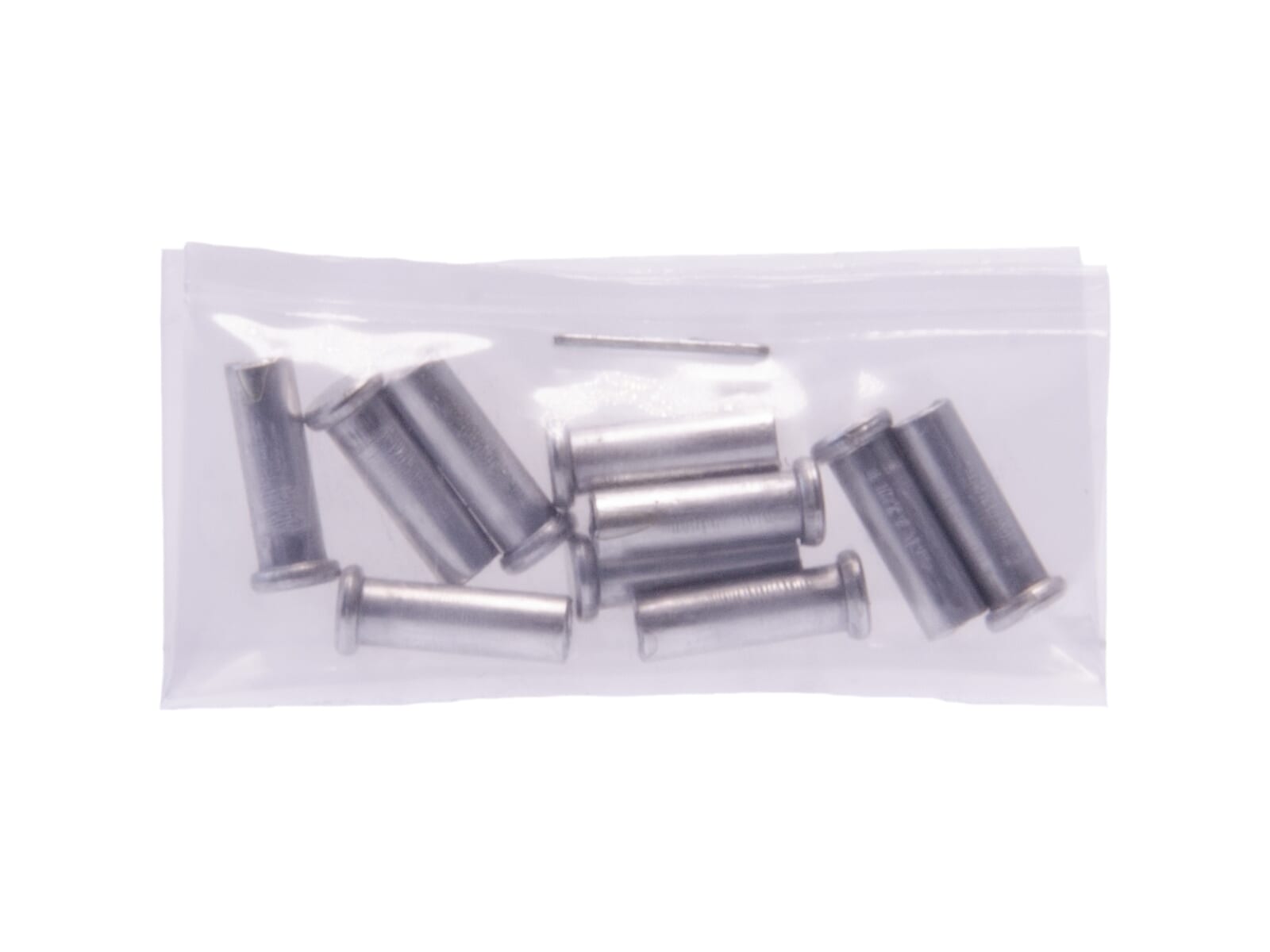 Simson eindhulsjes binnenkabel aluminium p 10 stuks op kaart