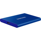 Externe sdd-schijf samsung t7 blauw 1 tb