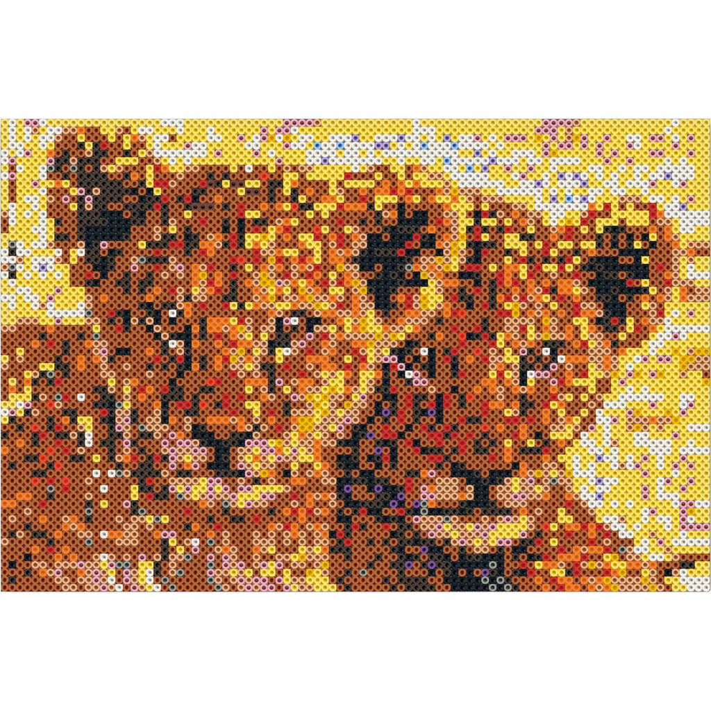 Ses creative beedz art strijkkralen leeuwenwelpen 30x45.5 cm 7000 stuks
