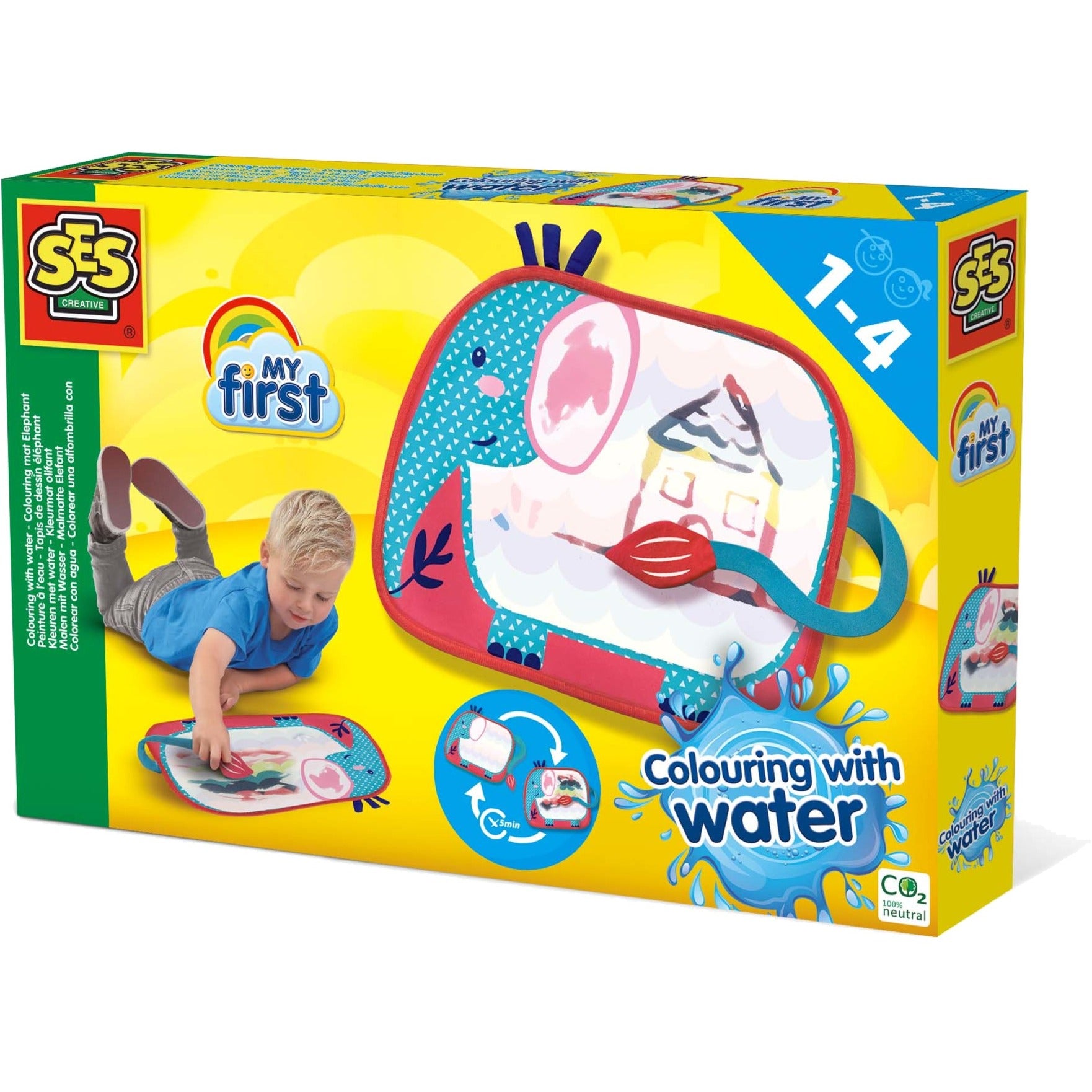 SES Creative My First Kleuren met Water Kleurmat Olifant