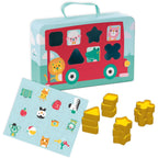 Ses tiny talents vormenstoof koffer bus met 12 vormen met extra stickers
