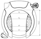Abus Pro Shield XPlus 5955 ART2 - Zwart - Ringslot - 9 15