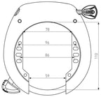 Abus Shield XPlus 5755L ART 2 - Zwart - Ringslot