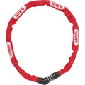abus cijfer kettingslot 4804c 75 - rood, 4mm - 75cm - fiets