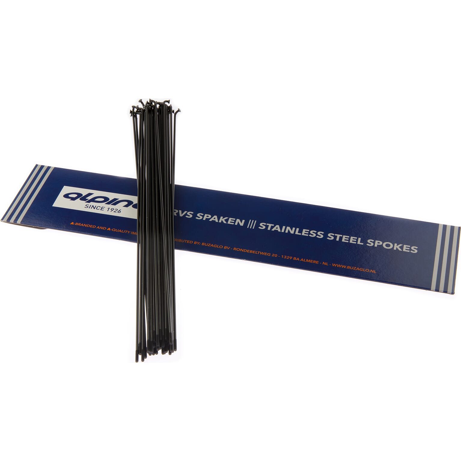 Alpina Spaken 14G (2,00mm) 278mm RVS Zwart (P36)