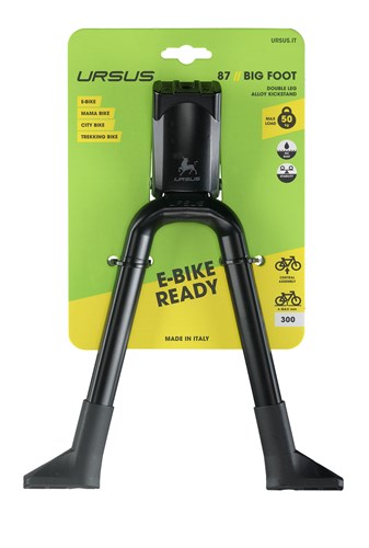 Ursus middenstandaard dubbel big foot 28" 300mm zwart