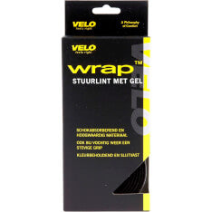 Velo handvat stuurtape gel, zwart met kurkprint