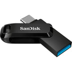 Sandisk ultra dual drive go 256 gb usb-stick (zwart, usb-a 3.2 (5 gbit s), usb-c 3.2 (5 gbit s))