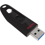 Usb stick scandisk ultra fit 128gb zwart