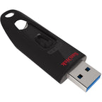 Sandisk ultra usb 3.0 256 gb usb-stick (zwart rood, sdcz48-256g-u46)