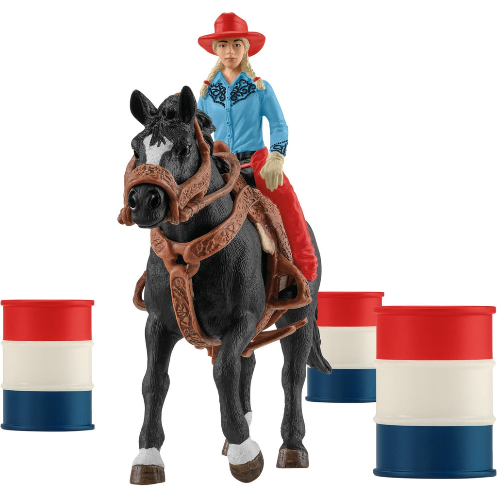 Schleich FARM WORLD Barrel Racing met Cowgirl 42576