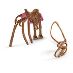 Schleich Farm World Barrel racing met cowgirl