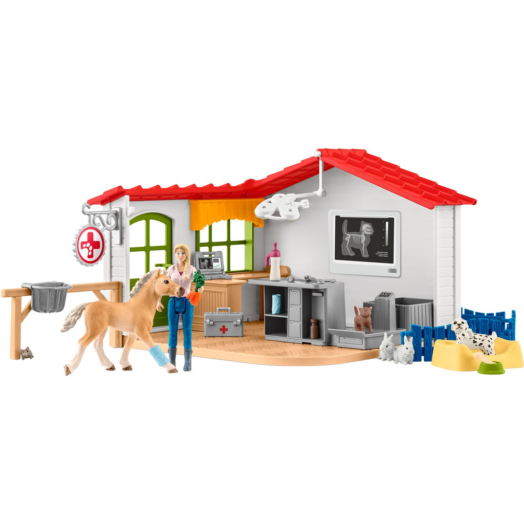 Schleich farm world dierenartspraktijk met dieren 42502