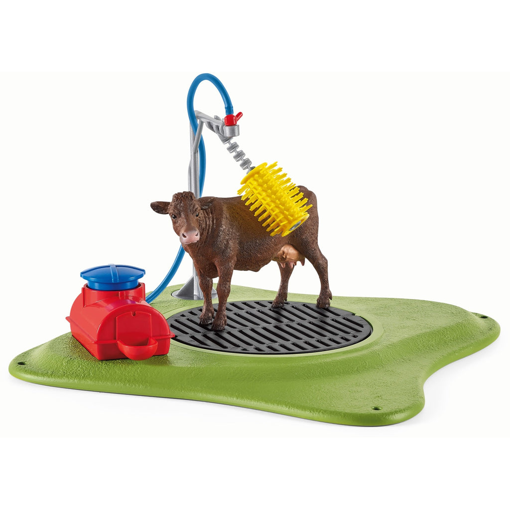 Schleich farm world - koe wasstation speelfiguur