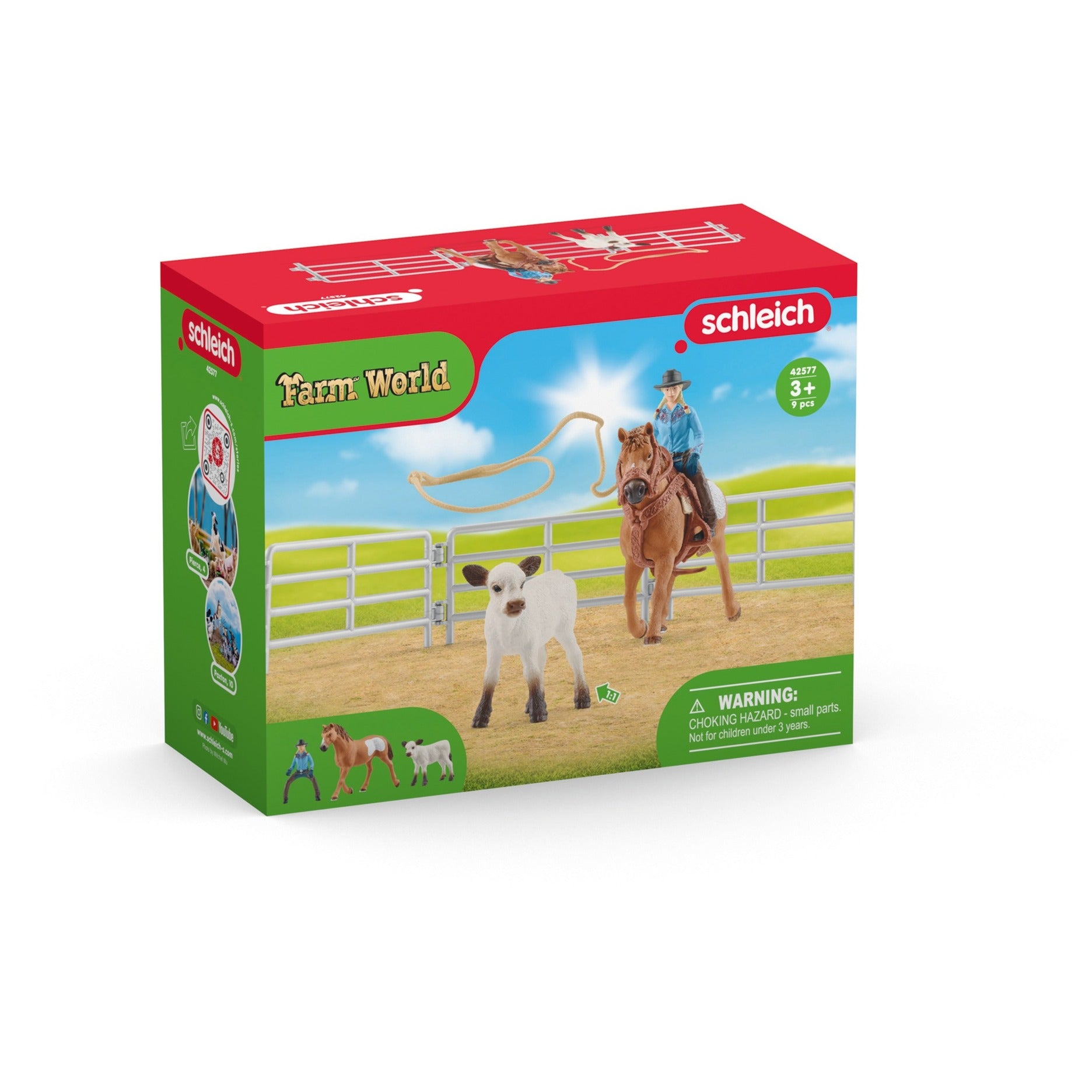 Schleich FARM WORLD Team Roping met Cowgirl 42577