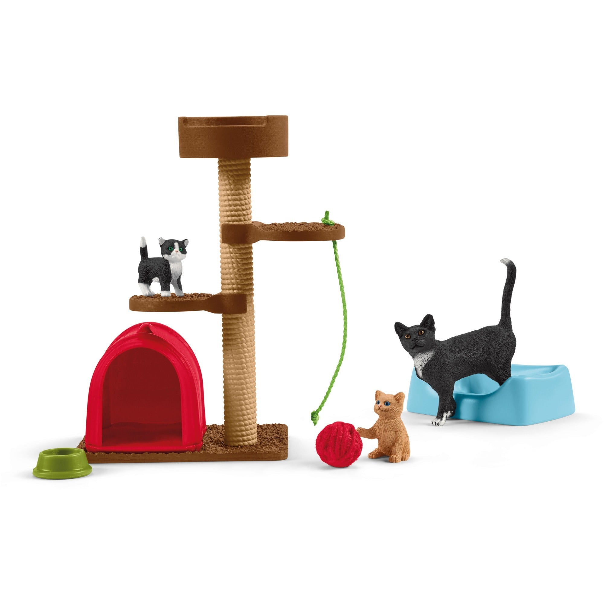 Schleich farm world speeltijd voor schattige katten en poezen 42501