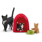 Schleich farm world speeltijd voor schattige katten en poezen 42501