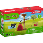 Schleich farm world speeltijd voor schattige katten en poezen 42501