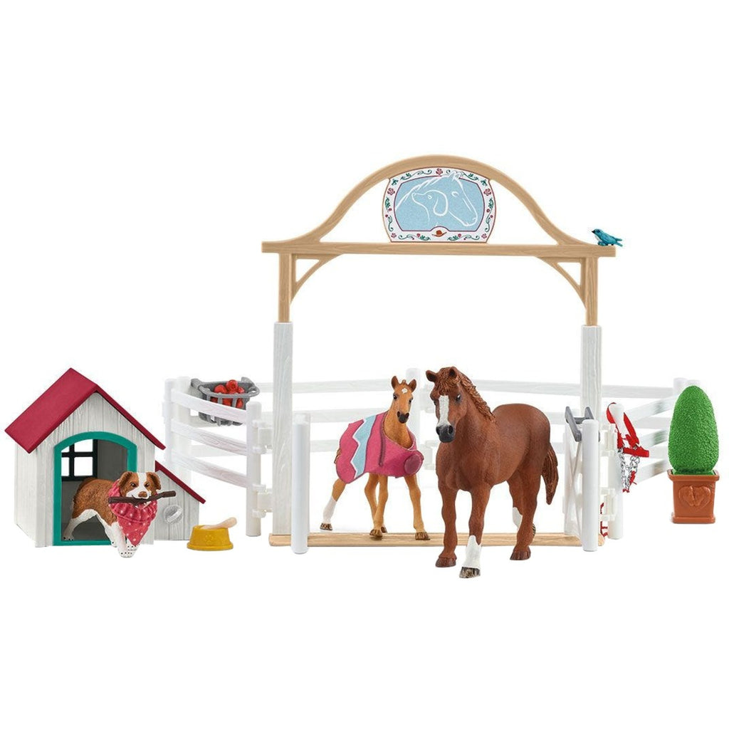 Schleich horse club hannah's gasten met ruby hond 42458