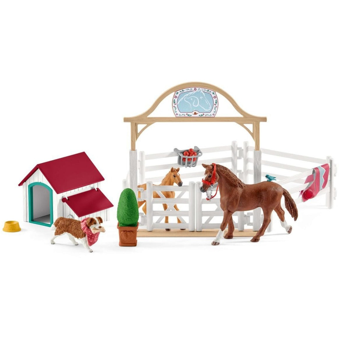 Schleich horse club hannah's gasten met ruby hond 42458
