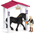 Schleich horse club box met tori en prinses horse club 42437