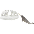 Schleich wild life - ijsberen glijfeestje speelfiguur
