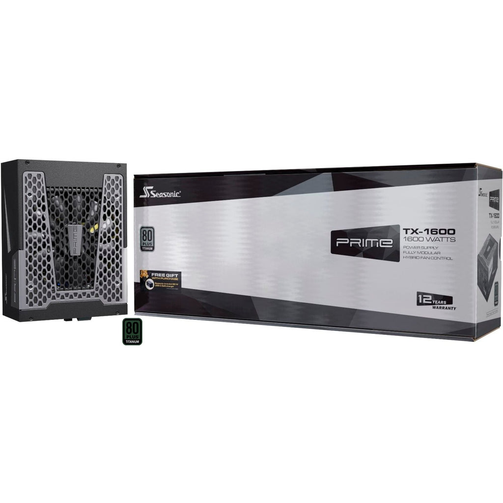 seasonic prime tx-1600 modulaire 1600 watt voeding (zwart, 2x 12v-2x6, 6x pcie)