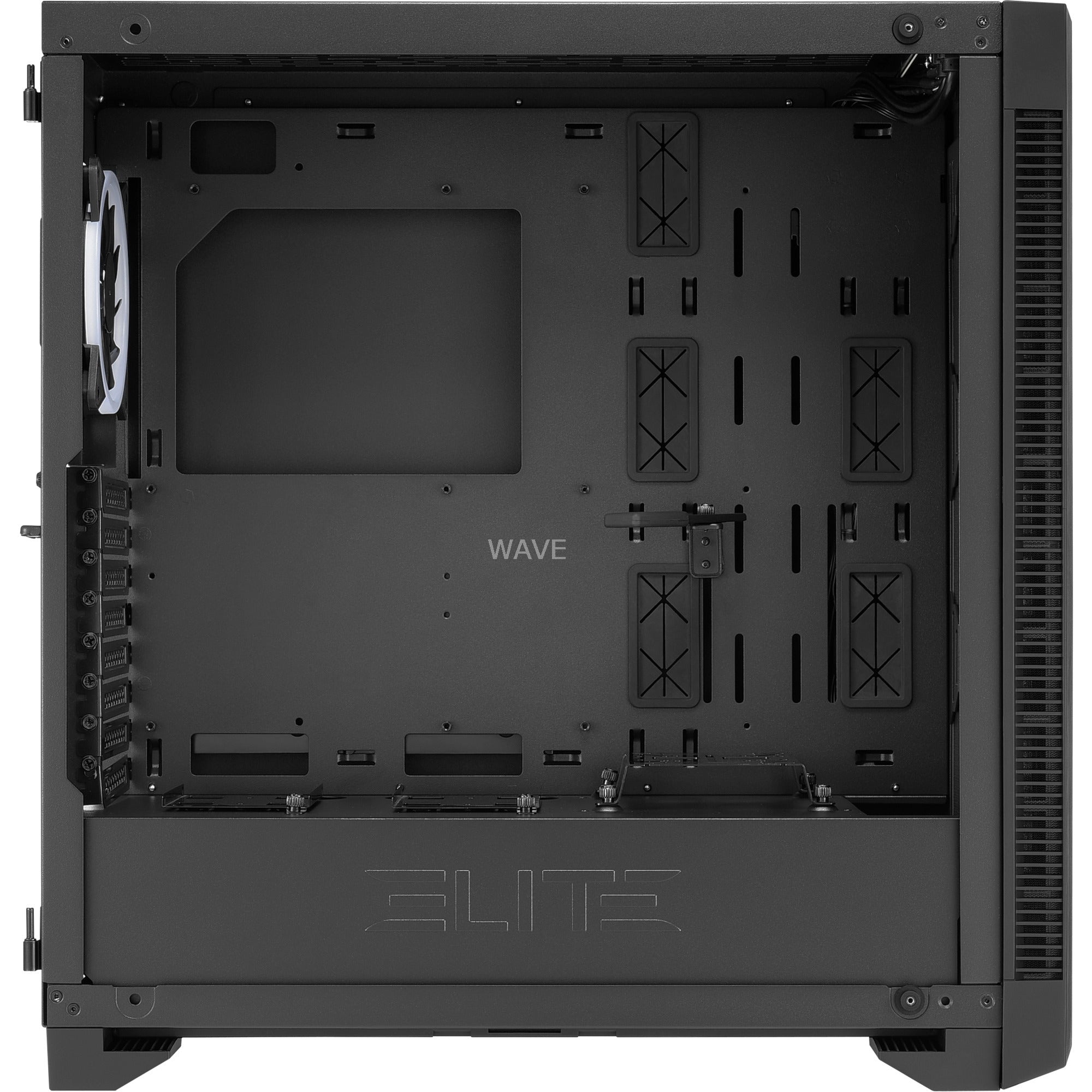 Sharkoon elite shark ca200m big tower behuizing (zwart | 4x usb-a | window)