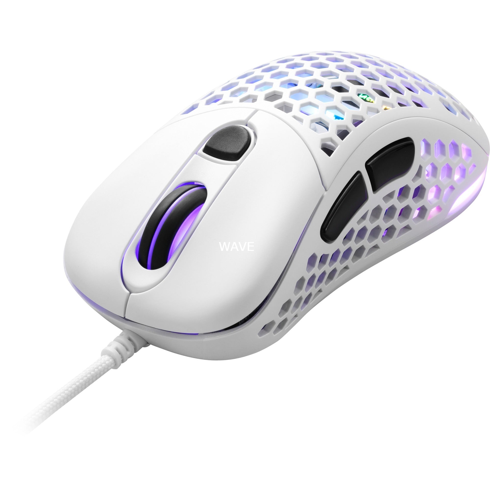Sharkoon light² 200 gaming muis (wit, 50 - 16,000 dpi, rgb leds)