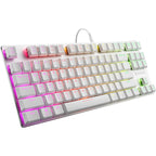 Sharkoon purewriter tkl rgb, gaming toetsenbord (wit, us lay-out, kailh choc low profile red, rgb leds, tkl)