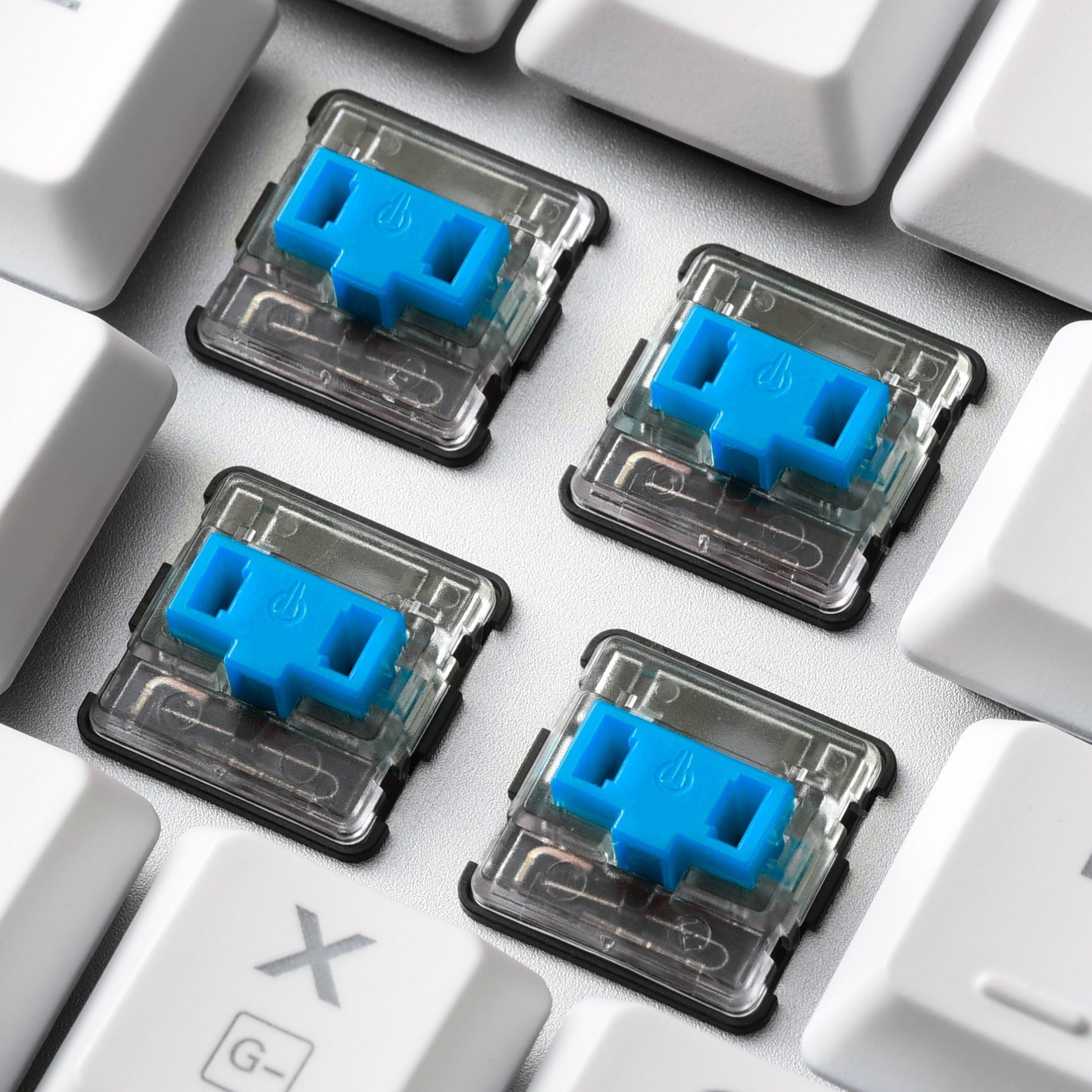 Sharkoon purewriter tkl rgb, gaming toetsenbord (wit, us lay-out, kailh blue, rgb leds, tkl)