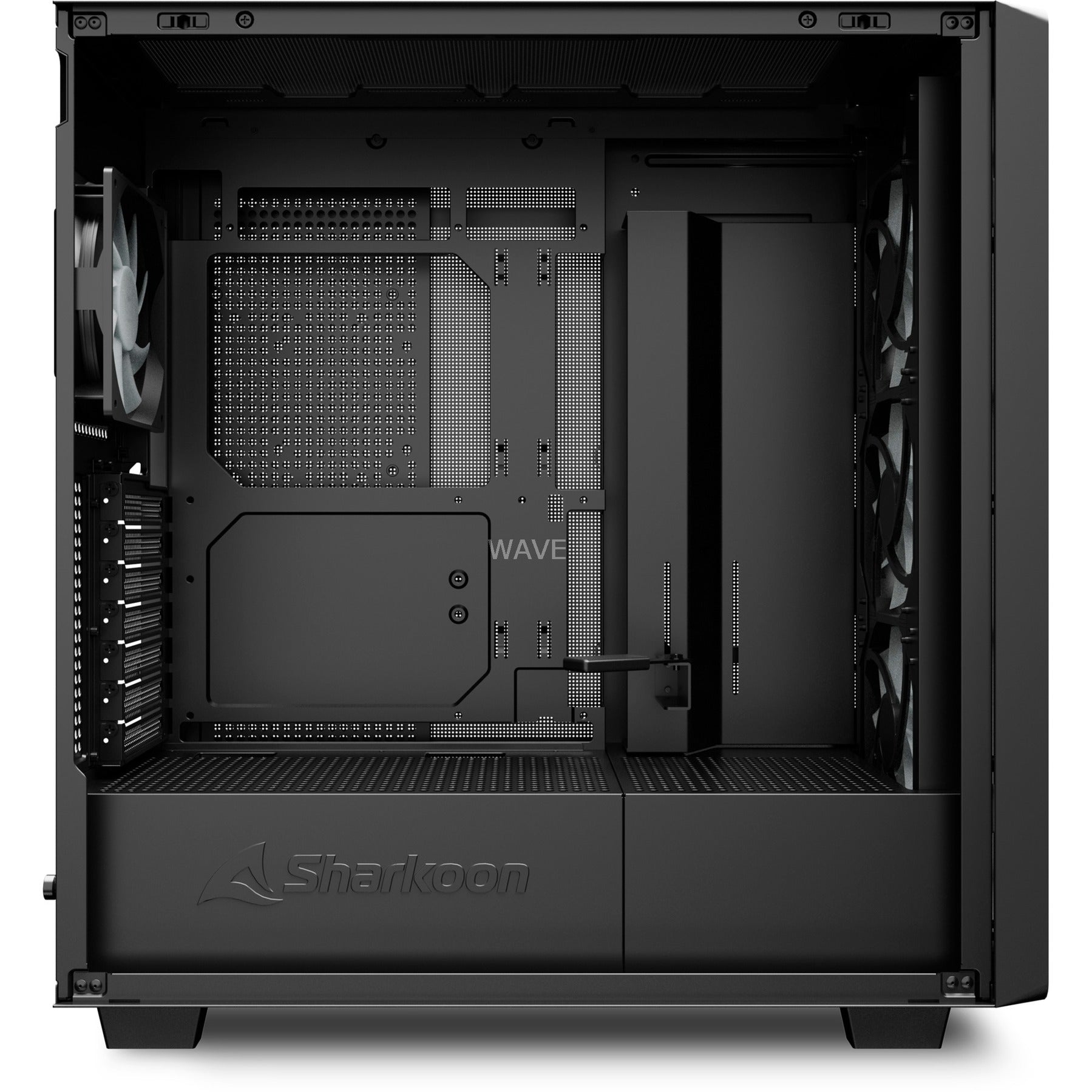 Sharkoon rebel c70g rgb midi tower behuizing (zwart | 2x usb-a | 1x usb-c | rgb | tempered glass)
