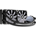 Sharkoon s70 rgb waterkoeling (zwart, 4-pins pwm fan-connector)