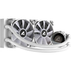 Sharkoon s80 rgb white waterkoeling (wit, 4-pins pwm fan-connector)