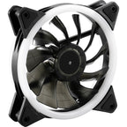 Sharkoon shark blades pwm rgb case fan (zwart, 120 x 120 x 25 mm)