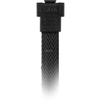 Sharkoon sata iii 90° sleeve kabel (zwart, 0,6 meter)