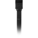 Sharkoon sata iii 90° sleeve kabel (zwart, 0,6 meter)