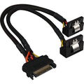 Sharkoon Sata YStroomadapter 90 graden, 0,20m