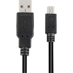 Sharkoon usb-a 2.0 > mini usb-b kabel (zwart, 3 meter, dubbele afscherming)