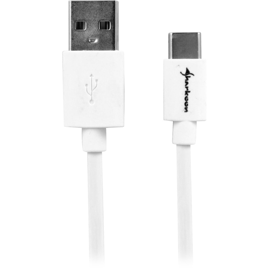 Sharkoon usb-a 2.0 - usb-c kabel (wit, 2 meter)