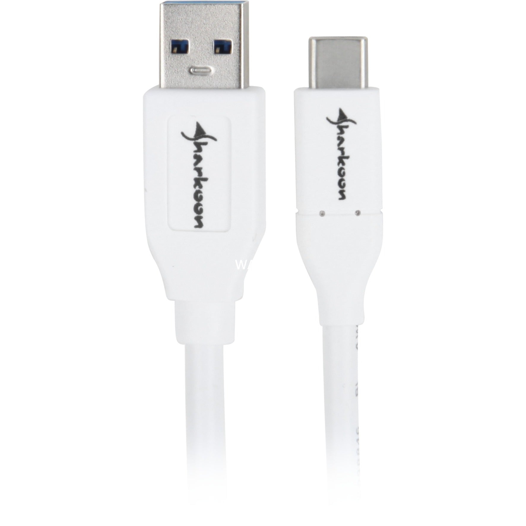 Sharkoon usb-a 3.2 > usb-c kabel (wit, 0,5 meter )